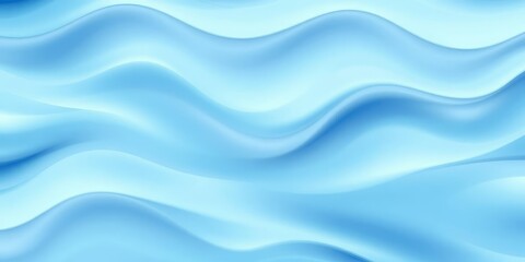 Fototapeta premium Wavy pattern in soothing aqua blue with subtle gradient, soft focus, gentle undulations, waveforms