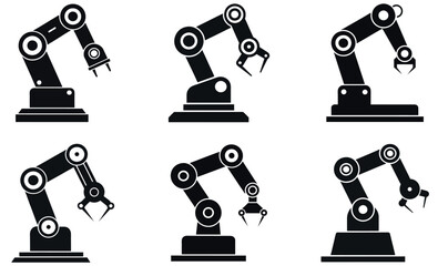 robotic arm icons for industrial design