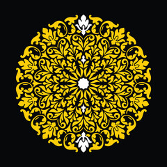 Symmetrical Botanical Ornament