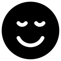 Fototapeta premium emotion solid icon