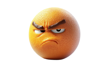 A high-quality 3D emoji showcasing a sad and disheartened facial expression conveying disappointment Isolated on transparent background PNG