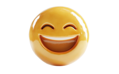 A three-dimensional emoji featuring a face with a proud and satisfied expression reflecting confidence Isolated on transparent background PNG