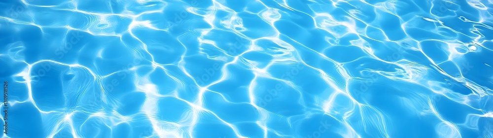Leinwandbilder tranquil blue water surface with mesmerizing ripples and reflections creating a serene and peaceful 