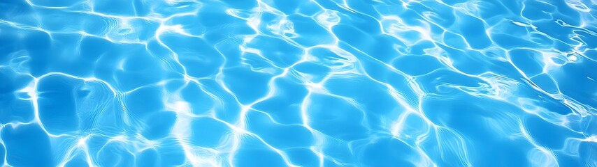 Tranquil blue water surface with mesmerizing ripples and reflections creating a serene and peaceful background  The image showcases the natural beauty and calming essence of a still