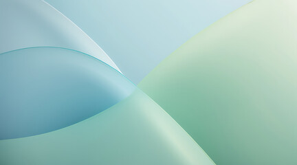 Soft Pastel Blue and Green Abstract Background