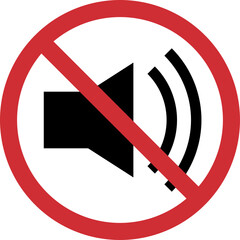 no sound sign