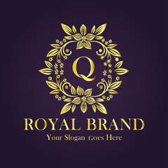 Luxury Gold Monogram Logo - Letter Q

