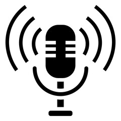  Microphone vector icon