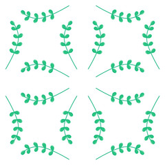 Green leavse pattern. For poster, card, banner, discount, special offer, cover, menu, advertising. Vector illustration EPS10 
