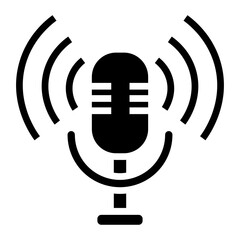  Microphone vector icon
