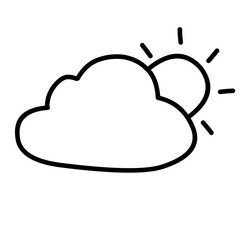 Weather line icon set