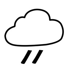 Weather line icon set