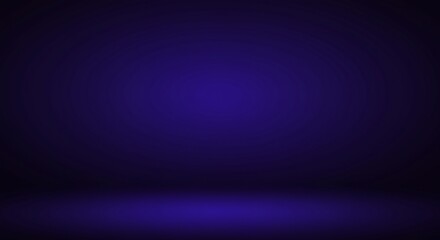 Fototapeta premium Deep Blue Studio Background Soft Lighting. AI Generated