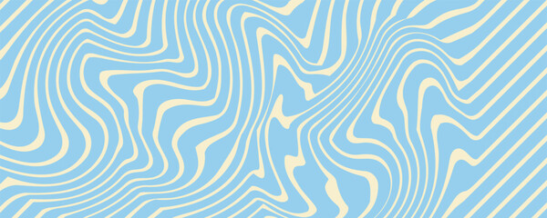 Abstract horizontal background with colorful waves. Trendy vector illustration