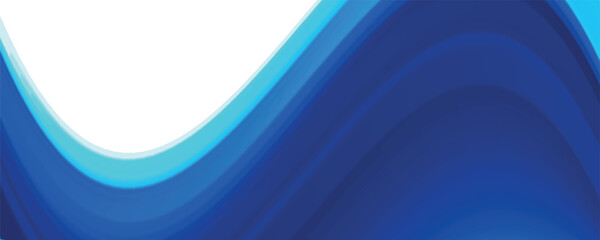 Blue river ocean wave layer vector background