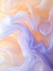 Obraz premium Delicate swirl of ethereal cotton mist in soft pastel colors creating a dreamy atmosphere
