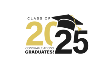 Class of 2025 vector illustration. Festive celebration design for graduation events and announcements. Congratulations graduates design template for social media posts to honor graduates.