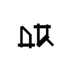 DQ monogram logo design letter text name symbol monochrome logotype alphabet character simple logo