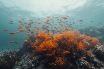 Vibrant Coral Reef Underwater Scene