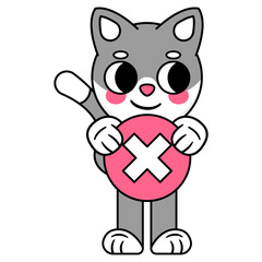 cat holding