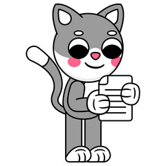 cat holding