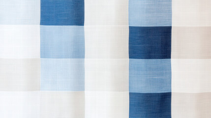 Blue and White Checkered Fabric