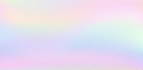 Rainbow princess background, soft pink dawn made in realistic style with clipping mask. Fantasy unicorn sky pearlescent backdrop. Cute unusual holographic wallpaper.