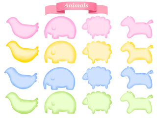 動物のフレームセット