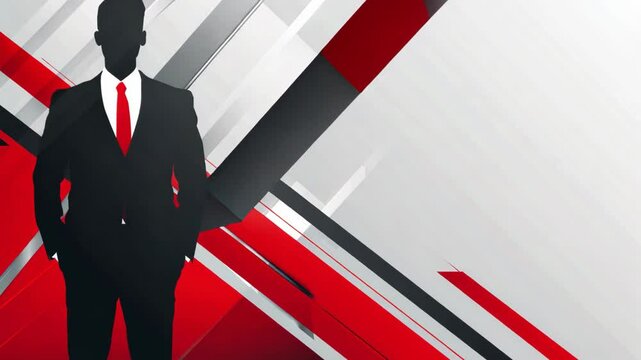 professional back drop for project and business, clean minimal geometric background red black white color