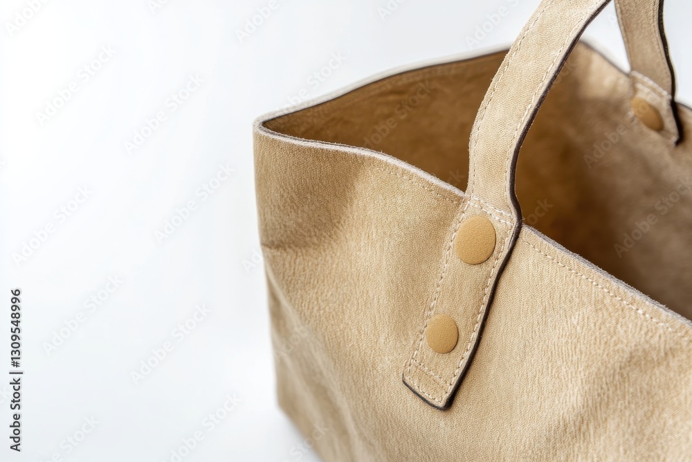 Aufkleber stylish beige tote bag crafted from soft material with comfortable handles for everyday use and fash