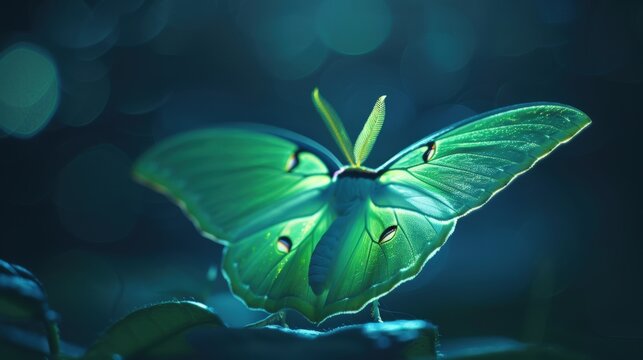 Luna Moth Night Bloom for Forest Glow.