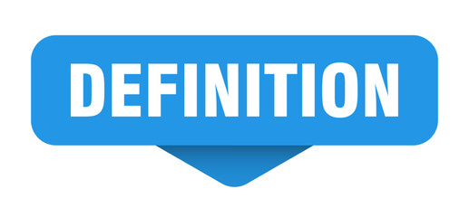 definition sticker. definition sign on transparent background