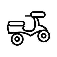 vintage scooter vector