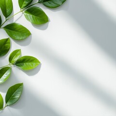 Lush green plant with vibrant leaves displaying rich textures and natural beauty in a bright light environment