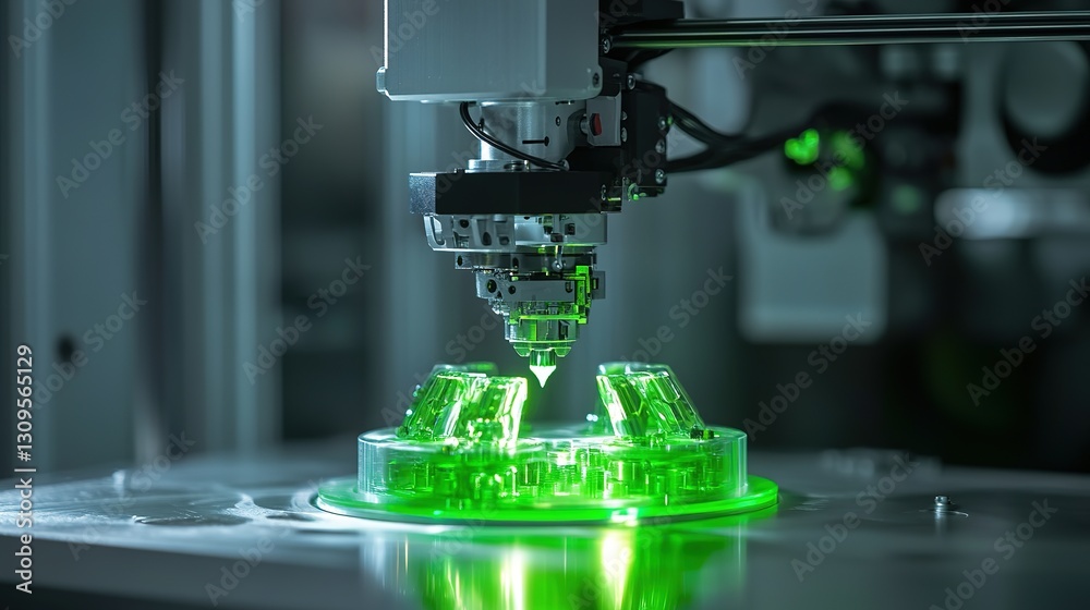 Poster a digital twin ai system optimizing 3d printing for automated manufacturing.