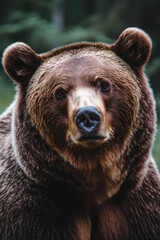 A close-up of a brown bear (Grizzly)