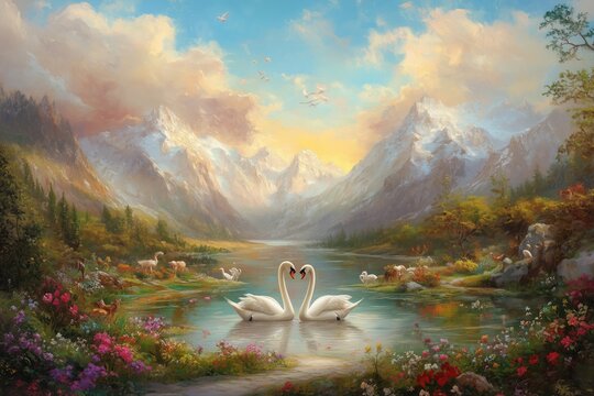 
A breathtaking landscape showcasing rolling hills, 
vibrant green meadows,
 and a serene sky with soft clouds, 
creating a peaceful and natural scene
 perfect for commercial use and relaxation themes