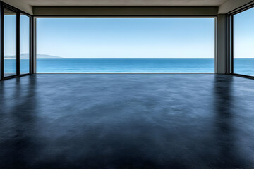 Ocean View Interior 3D Render