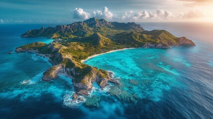 Naklejka premium Island 