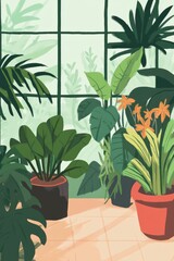 Fototapeta premium Creating a vibrant garden in warm climates with minimalistic design elements