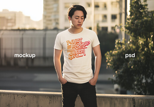 Outdoor t-shirt mockup