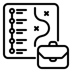 Plan icon, line icon style
