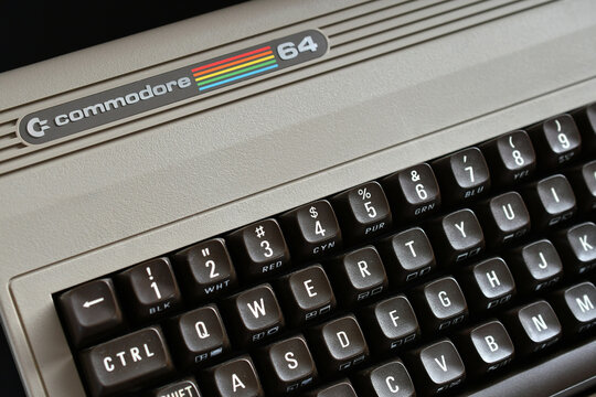 Vintage Retro Commodore 64 C64 computer 1980s
