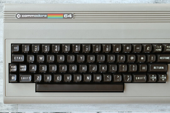 Vintage Retro Commodore 64 C64 computer 1980s