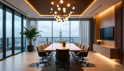 Fototapeta premium Stylish meeting rooms and lounges