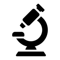 microscope glyph icon