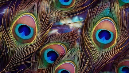 Peacock Feather Marble marble background mimicking peacock feathers