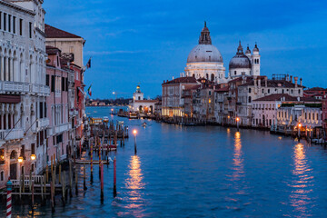 canal views around Venice Italy Europe