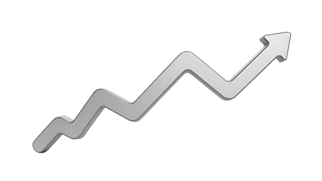 Upward Trend: Growth, Progress, and Success Visualization
