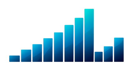 Visualizing Data Growth: An Ascending Bar Chart